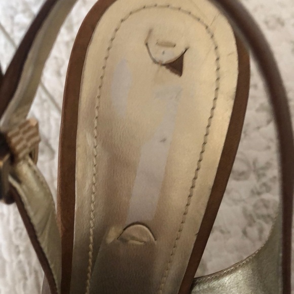 Nine West sling back platform high heels - Picture 7 of 8